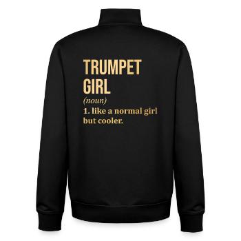 Trompete - Unisex Organic Zip Sweatshirt von Stanley/Stella - Schwarz - Hinten - AI Model Male 185 light (185cm)
