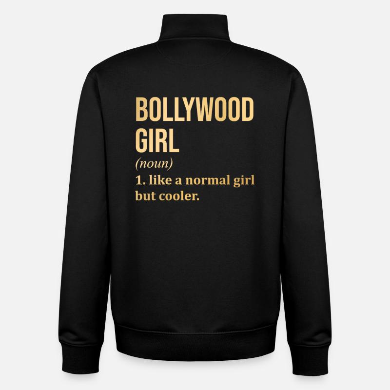 Bollywood - Sweat zippé unisexe en coton bio Stanley/Stella - noir