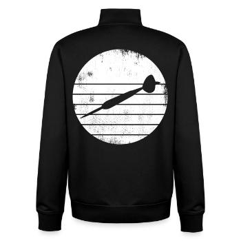 Dartpfeil Skizze - Unisex Organic Zip Sweatshirt von Stanley/Stella - Schwarz - Hinten - AI Model Male 185 light (185cm)