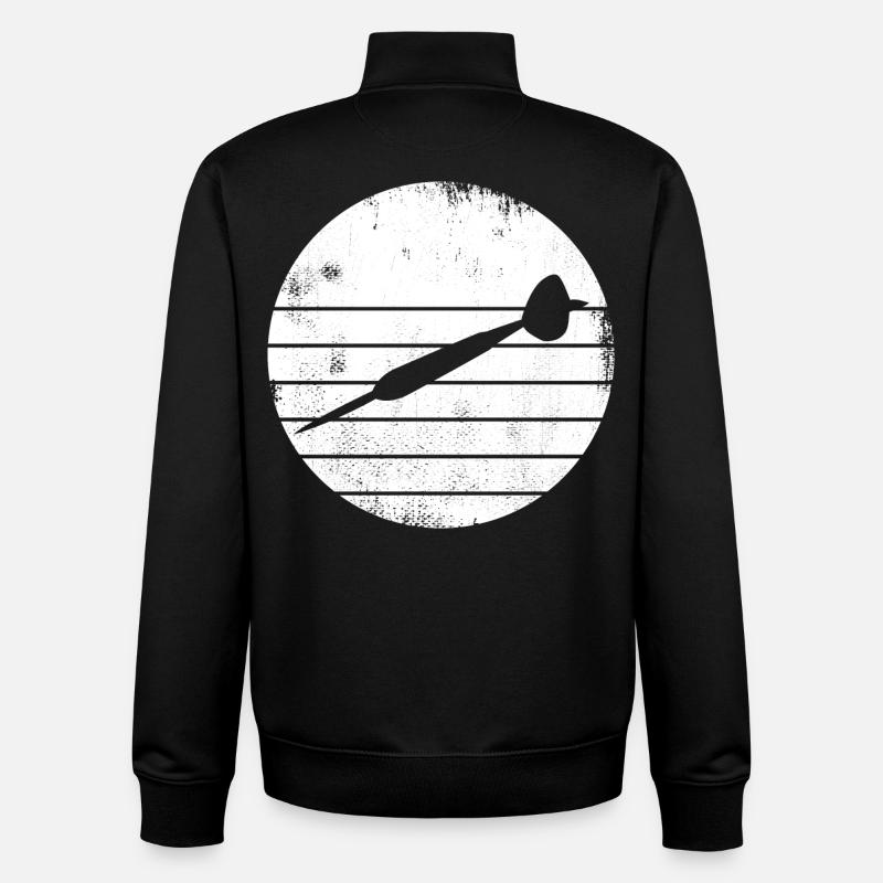 Dart Sketch - Unisex Organic Zip Sweatshirt by Stanley/Stella - black