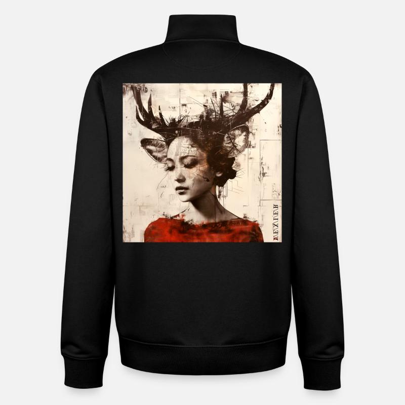 Day-Dream - Unisex Organic Zip Sweatshirt von Stanley/Stella - Schwarz