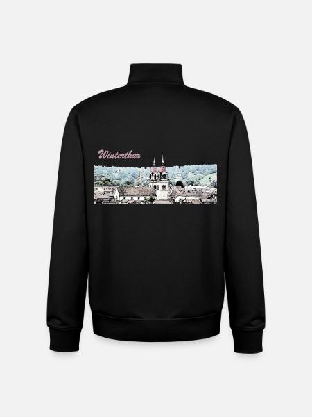 Winterthur - Sweat zippé unisexe en coton bio Stanley/Stella - noir