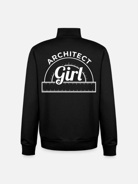 Architect - Unisex Organic Zip Sweatshirt by Stanley/Stella - black