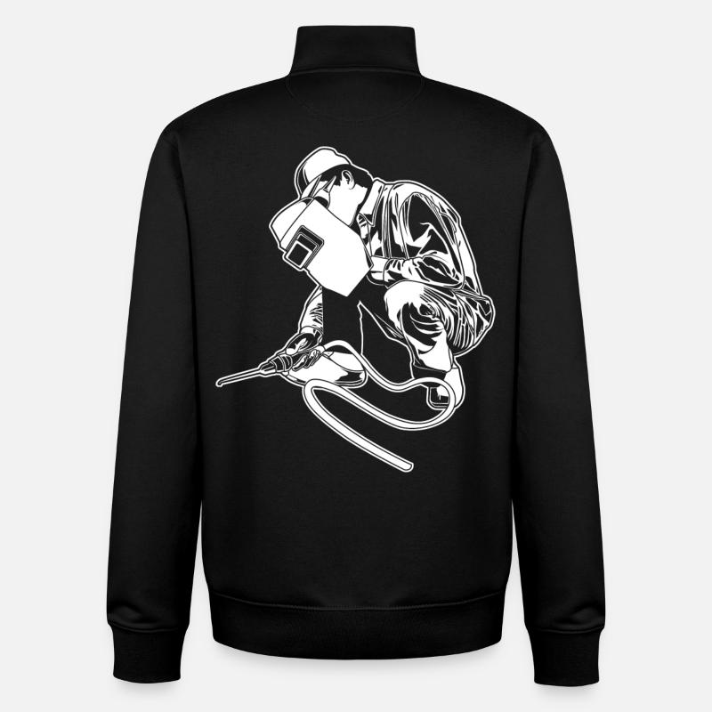 Welder - Unisex Organic Zip Sweatshirt by Stanley/Stella - black