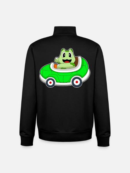 Turtle Car - Unisex Organic Zip Sweatshirt by Stanley/Stella - black