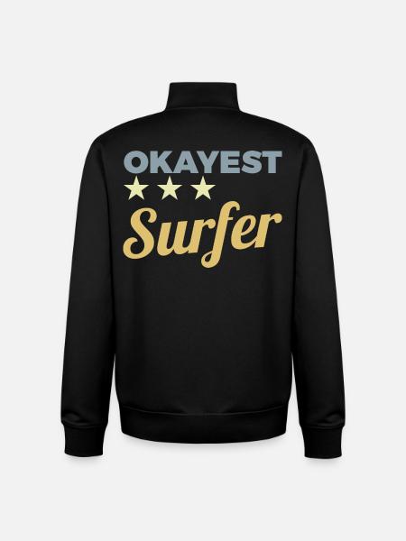 Average surfer - Unisex Organic Zip Sweatshirt by Stanley/Stella - black