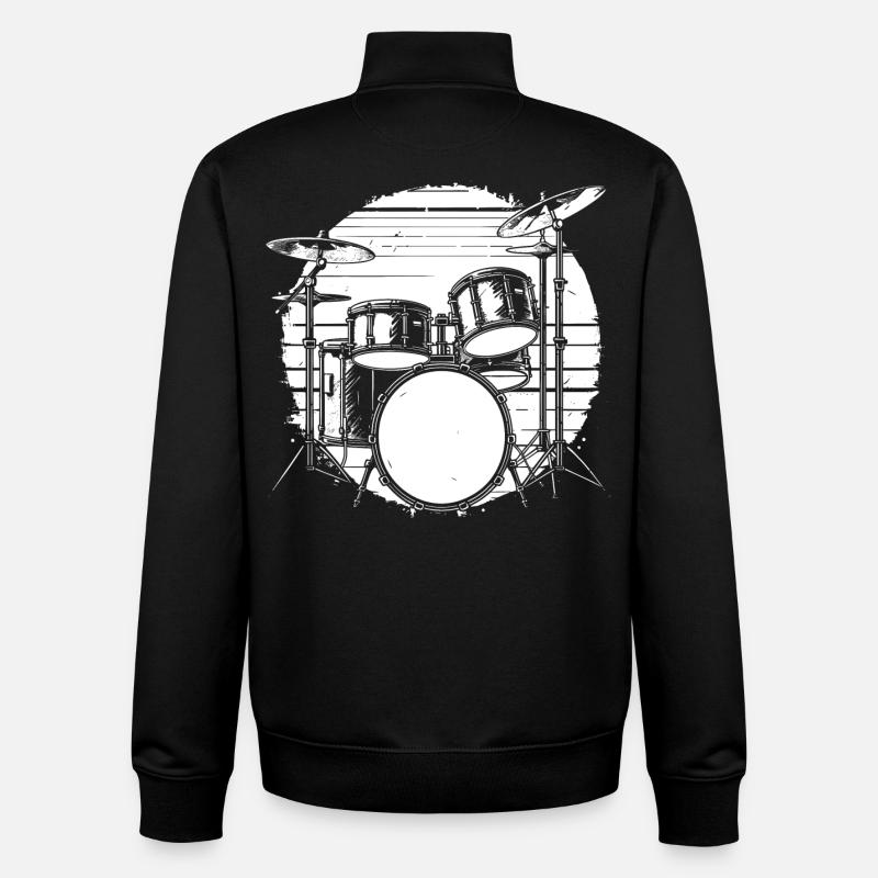 Percussion - Unisex Organic Zip Sweatshirt by Stanley/Stella - black