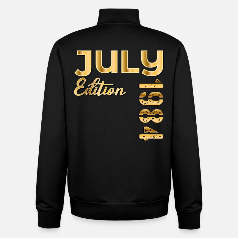 42nd BIRTHDAY JULY 1984 - Unisex Organic Zip Sweatshirt by Stanley/Stella - black