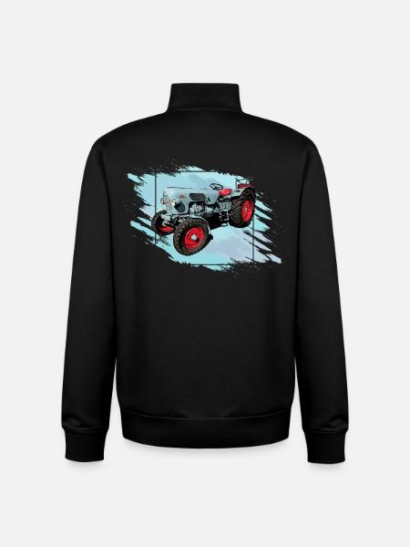 The Tiger EM 235 - Unisex Organic Zip Sweatshirt by Stanley/Stella - black
