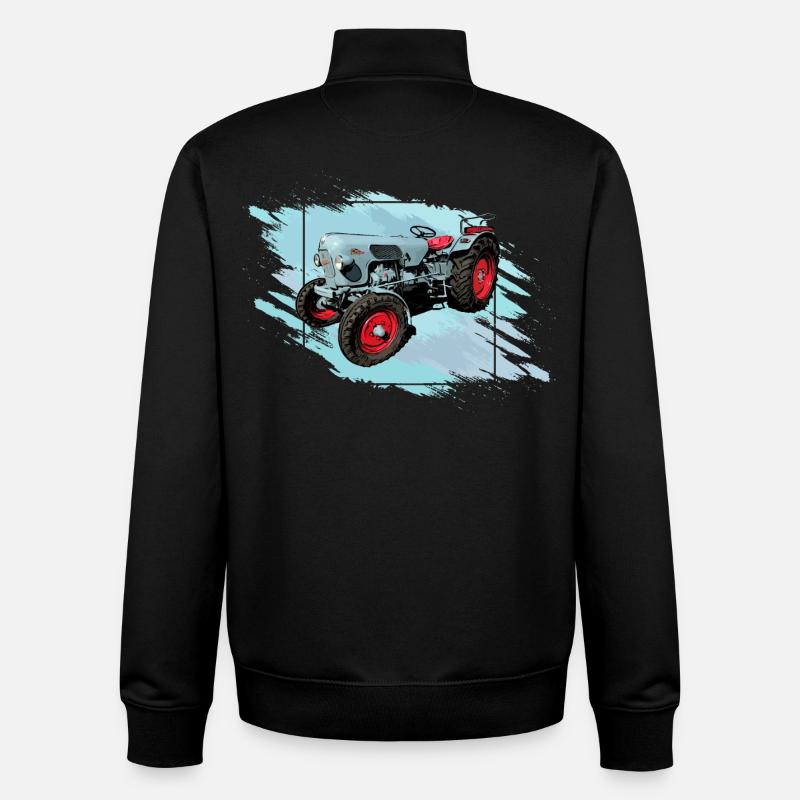The Tiger EM 235 - Unisex Organic Zip Sweatshirt by Stanley/Stella - black