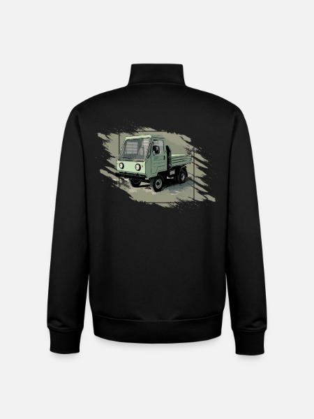 MULTICAR M24 GDR Truck - Unisex Organic Zip Sweatshirt by Stanley/Stella - black