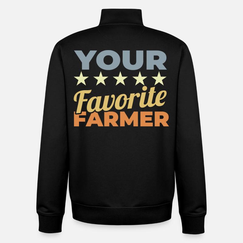Bester Landwirt - Unisex Organic Zip Sweatshirt von Stanley/Stella - Schwarz