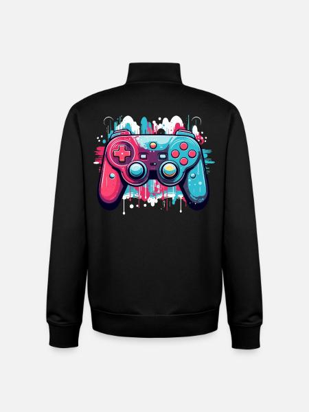 Game Controller - Unisex Organic Zip Sweatshirt von Stanley/Stella - Schwarz