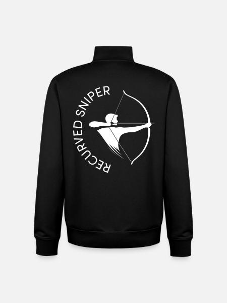 Archer Recurved Sniper Archery BSV - Unisex Organic Zip Sweatshirt by Stanley/Stella - black
