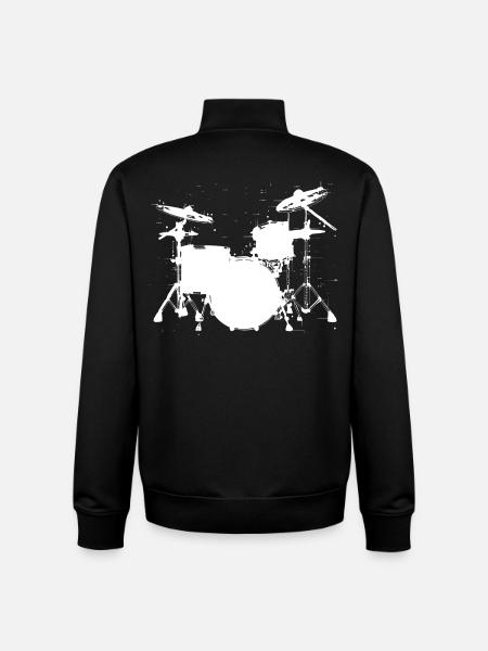 Trapset Drawing - Unisex Organic Zip Sweatshirt by Stanley/Stella - black