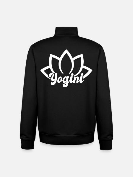 Funny yogini - Unisex Organic Zip Sweatshirt by Stanley/Stella - black