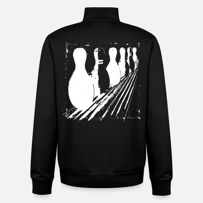 Bowling Pins - Unisex Organic Zip Sweatshirt von Stanley/Stella - Schwarz