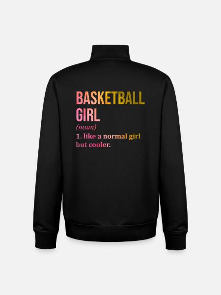 basket-ball - Sweat zippé unisexe en coton bio Stanley/Stella - noir
