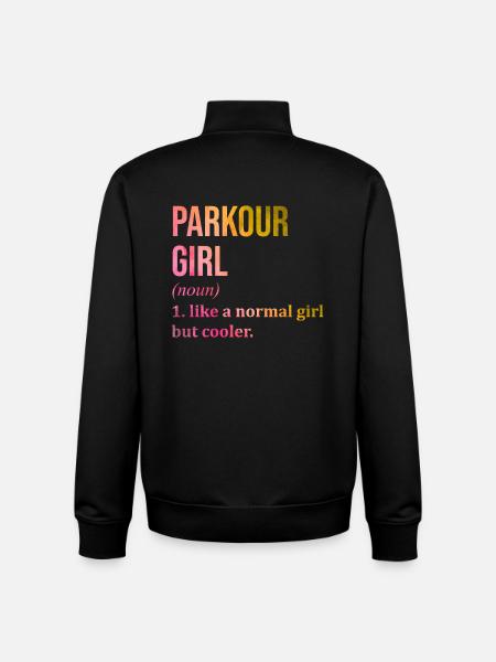 Parkour - Sweat zippé unisexe en coton bio Stanley/Stella - noir