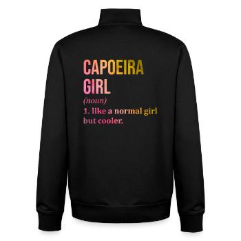 Capoeira - Sweat zippé unisexe en coton bio Stanley/Stella - noir - Dos - AI Model Male 185 light (185cm)