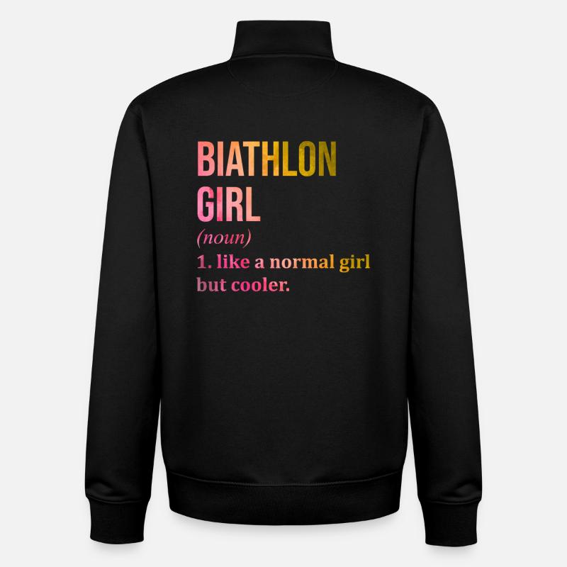 Biathlon - Unisex Organic Zip Sweatshirt von Stanley/Stella - Schwarz