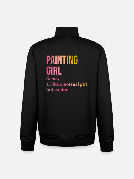 Malerei, Malerei, Malerei, Malerei - Unisex Organic Zip Sweatshirt von Stanley/Stella - Schwarz