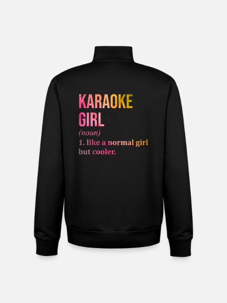 Karaoke Karaoke Karaoke - Unisex Organic Zip Sweatshirt by Stanley/Stella - black