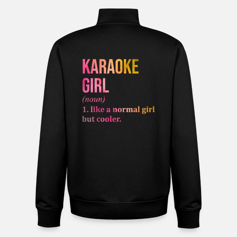 Karaoke - Unisex Organic Zip Sweatshirt von Stanley/Stella - Schwarz