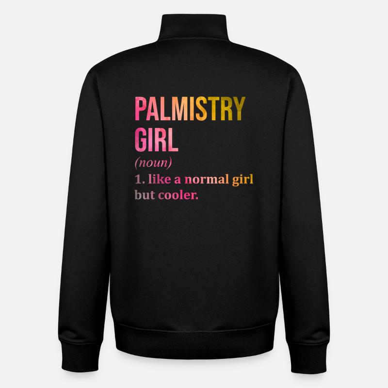 Palmistry - Unisex Organic Zip Sweatshirt by Stanley/Stella - black