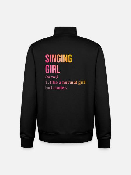 Singer Singer Singer - Unisex Organic Zip Sweatshirt by Stanley/Stella - black