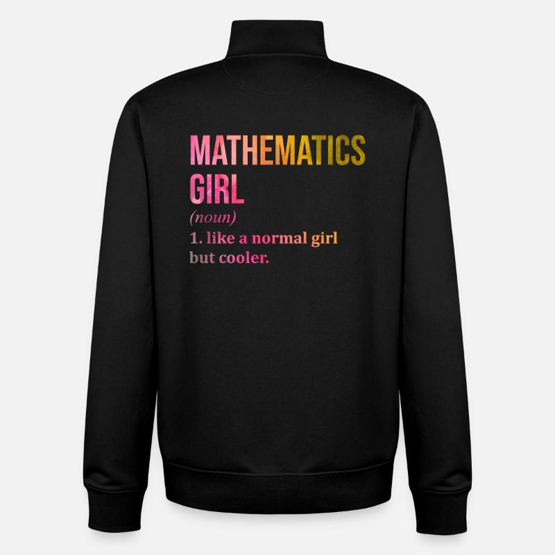 mathématique - Sweat zippé unisexe en coton bio Stanley/Stella - noir