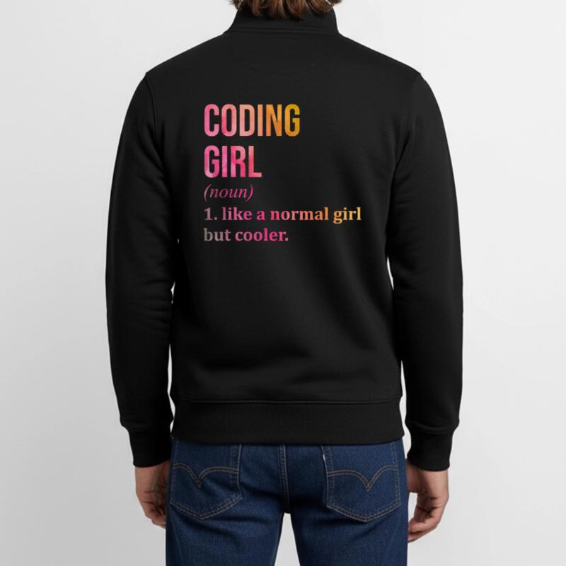Coding Unisex Organic Zip Sweatshirt by Stanley/Stella