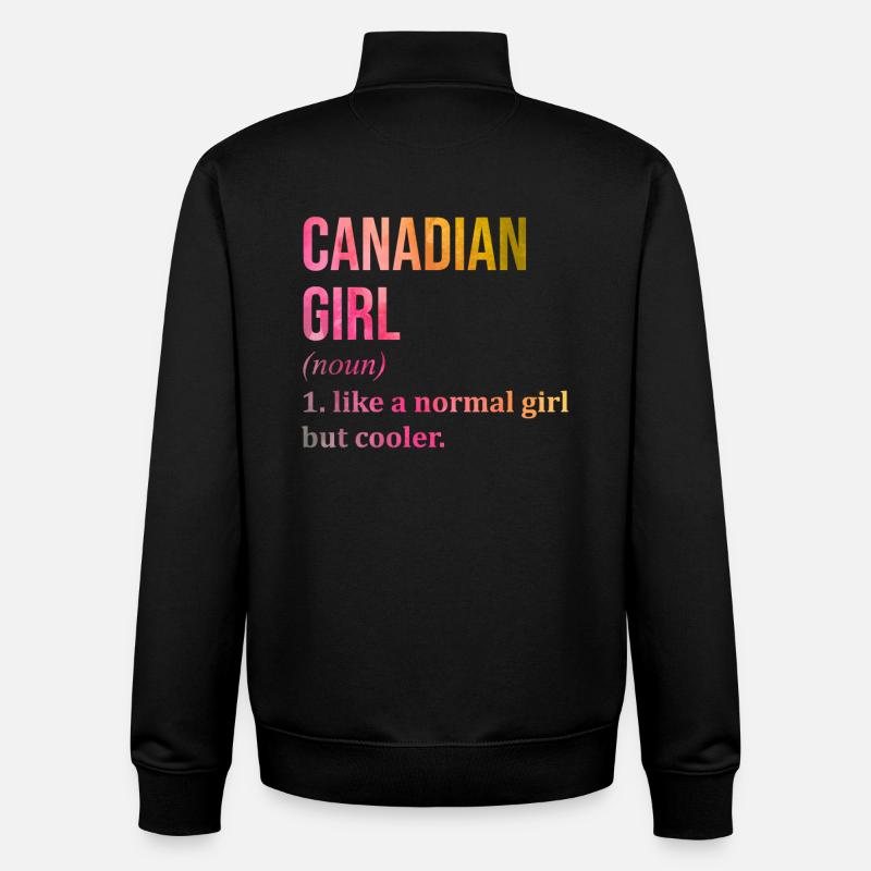 Canada - Sweat zippé unisexe en coton bio Stanley/Stella - noir