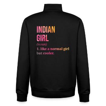 Indien - Unisex Organic Zip Sweatshirt von Stanley/Stella - Schwarz - Hinten - AI Model Male 185 light (185cm)