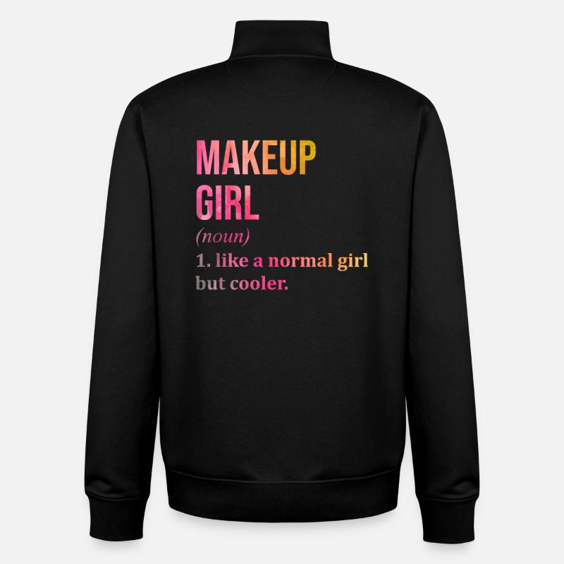 Schminke - Unisex Organic Zip Sweatshirt von Stanley/Stella - Schwarz