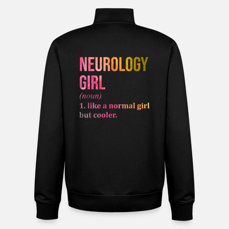 Neurologie - Unisex Organic Zip Sweatshirt von Stanley/Stella - Schwarz