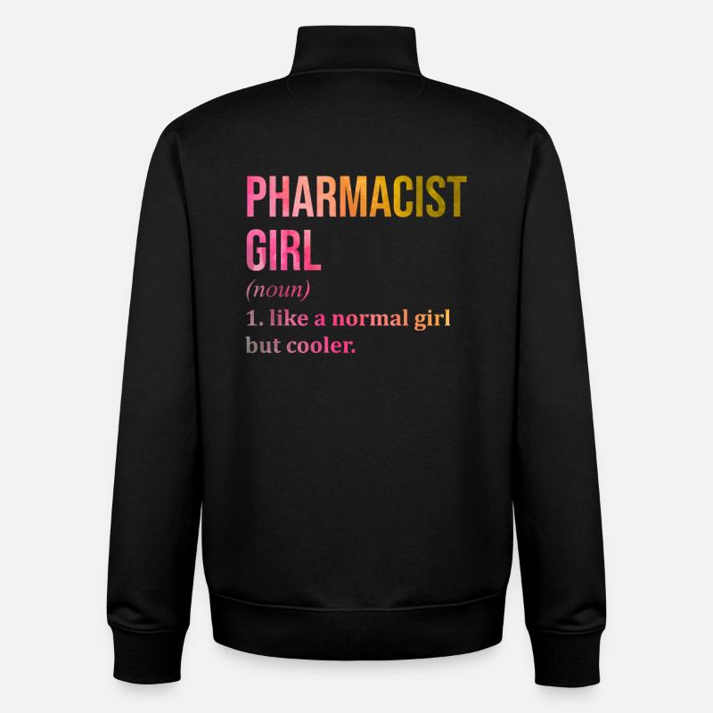 Pharmacist - Unisex Organic Zip Sweatshirt by Stanley/Stella - black