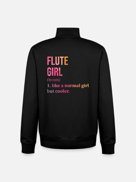Flute - Unisex Organic Zip Sweatshirt by Stanley/Stella - black
