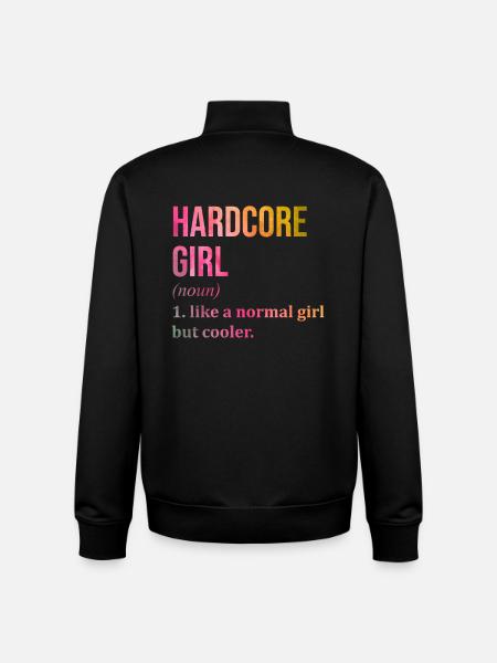 Hardcore - Unisex Organic Zip Sweatshirt by Stanley/Stella - black