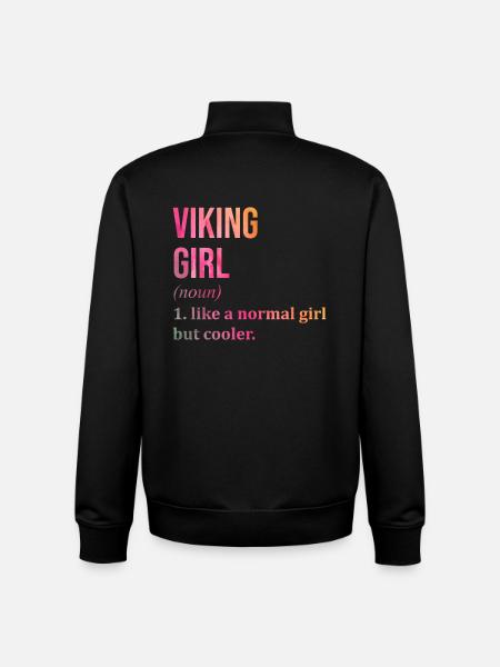 Wikinger, Wikinger, Wikinger, Wikinger - Unisex Organic Zip Sweatshirt von Stanley/Stella - Schwarz
