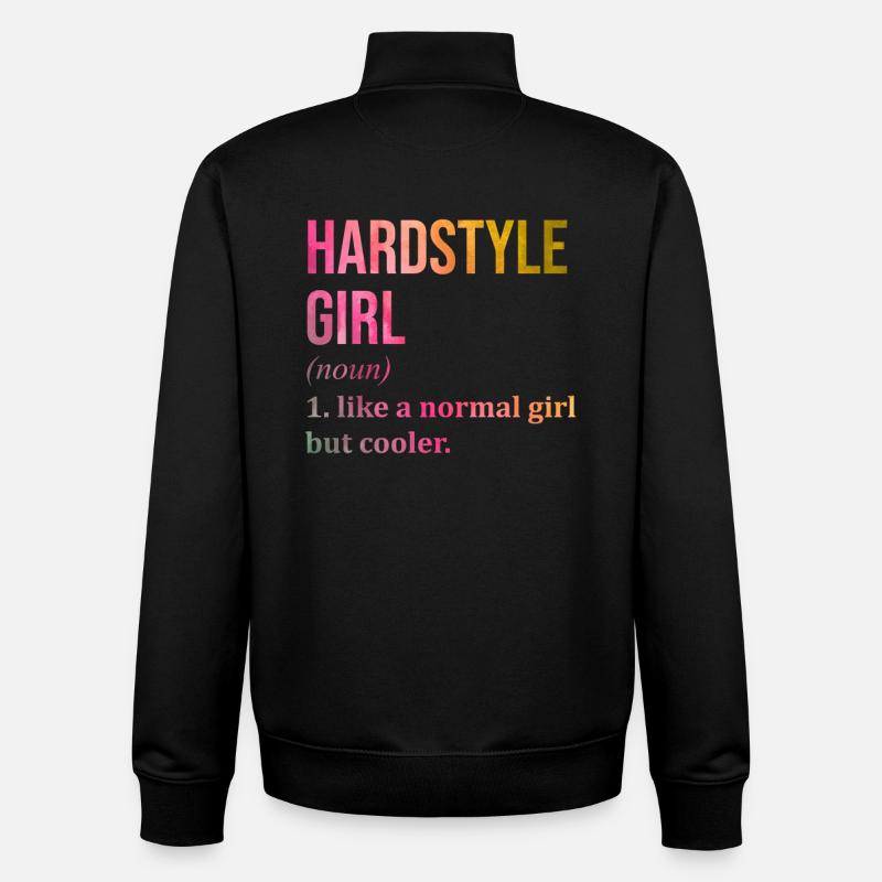 Hardstyle - Sweat zippé unisexe en coton bio Stanley/Stella - noir