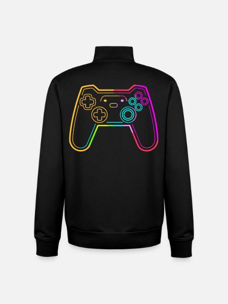 Video Games Sketch - Unisex Organic Zip Sweatshirt by Stanley/Stella - black