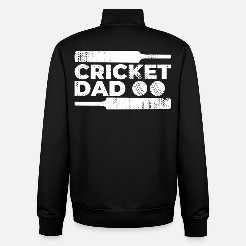 Kricket Vater - Unisex Organic Zip Sweatshirt von Stanley/Stella - Schwarz