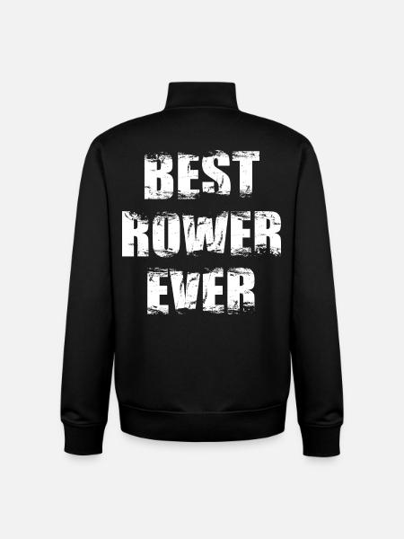 Best rower of all time - Unisex Organic Zip Sweatshirt by Stanley/Stella - black