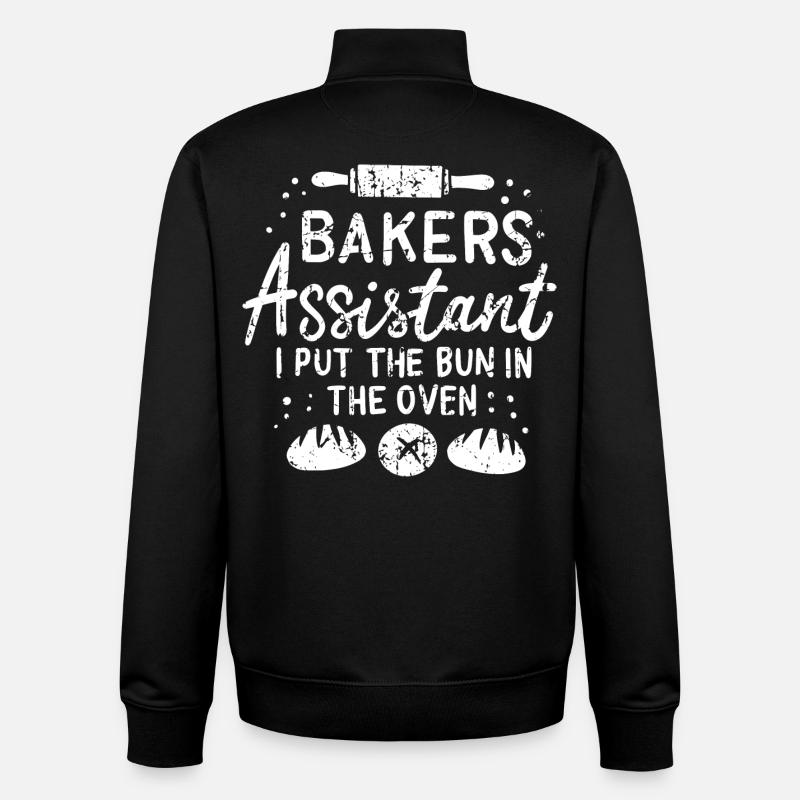 Bakery sales assistant - Unisex Organic Zip Sweatshirt by Stanley/Stella - black