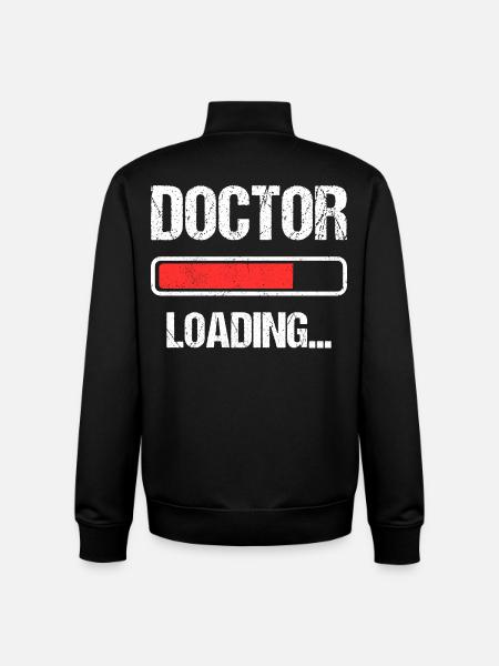 Docteur Loading I - Sweat zippé unisexe en coton bio Stanley/Stella - noir