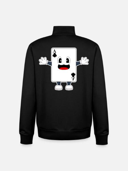 Poker Poker Cards - Unisex Organic Zip Sweatshirt by Stanley/Stella - black