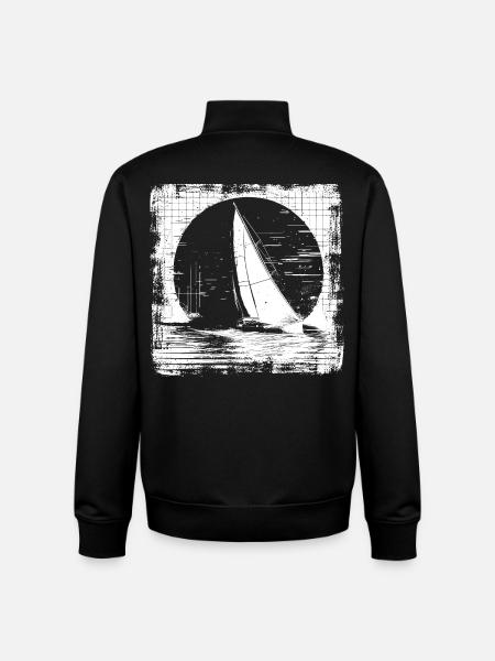 Sail - Unisex Organic Zip Sweatshirt by Stanley/Stella - black