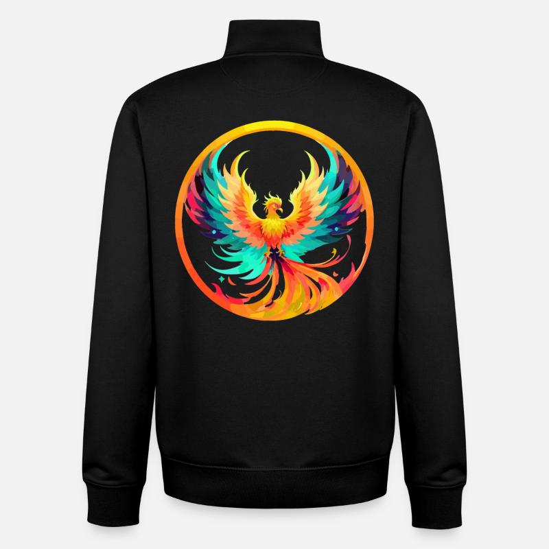 Phoenix Phönix - Unisex Organic Zip Sweatshirt by Stanley/Stella - black
