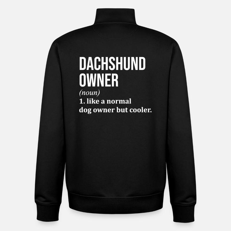 Dackel - Unisex Organic Zip Sweatshirt von Stanley/Stella - Schwarz